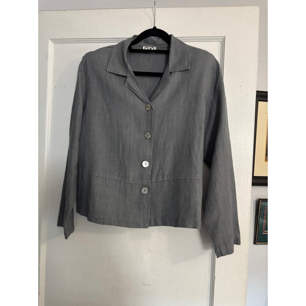 Vintage Loose Fit Cleo Linen Blend Blazer Size M/L